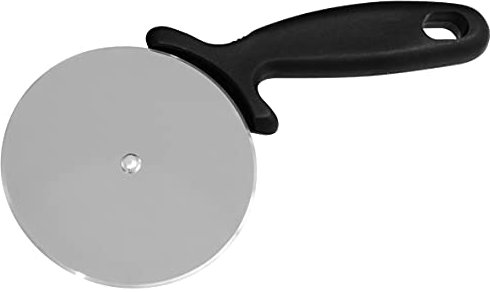 FMprofessional Rotella Tagliapizza Jumbo Ø10 cm, Acciaio, Argento