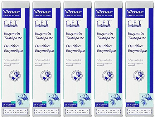 CET Poultry Toothpaste, 70 gm VrPltU, 5 Pack 2.5 oz (70g)