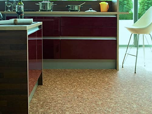 Pavimenti in PVC in look sughero, Taglio (4m di larghezza, 4,5m di lunghezza)