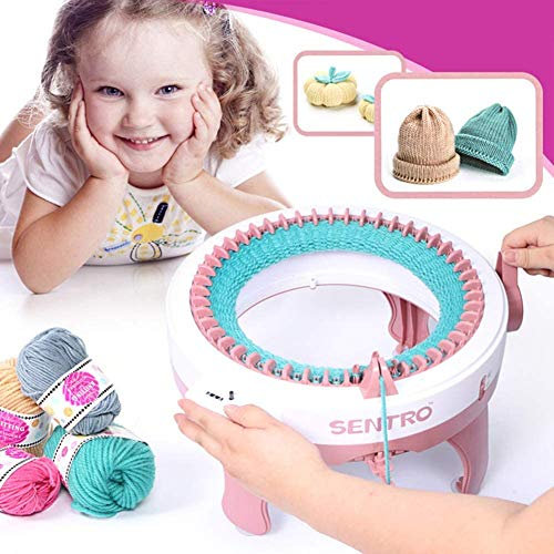 Bprtcra Knitting Machine, 48 Needles Smart Weaving Round Loom, Knitting Machines Knitting Board Rotating Double Knit Loom Machine Kit for Adults/Kids