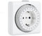 Presa Timer Meccanico, G-Homa Timer Analogico per Interni con 96 Segmenti, Intervallo di Commutazione 15 min, Ciclo On/Off Giornaliero, per Decorazioni Natalizie, Sicurezza Bambini