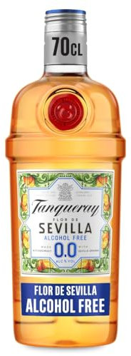 Tanqueray Flor De Sevilla Alcohol Free Spirit | 0.0% vol | 70cl | Zesty Taste of Seville Orange & Gin Botanicals | Bold &Bittersweet | Enjoy in a Gin Glass with Tonic