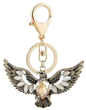 ARFUKA Schlüsselanhänger Strass Adler Schlüsselbung Autoschlüsselanhänger Metall Schlüsselkette Weihnachten Geburtstag Geschenk für Männer und Frauen