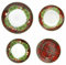 Service de vaisselle de Noël 18 pièces Cadeaumagie en porcelaine