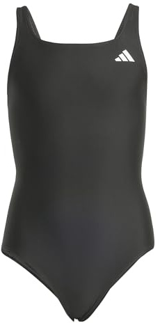 adidas Girl's V-Back Swimsuit Kids Swimwear, Black, 14-15 Years