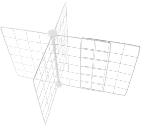 Luxshiny Separador De Hierro para Refrigerador y Congelador Horizontal, Rejilla Ventilada Ajustable, Organizador Metálico Resistente, Compatible Todo Tipo De Frigoríficos, Ahorro De Espacio