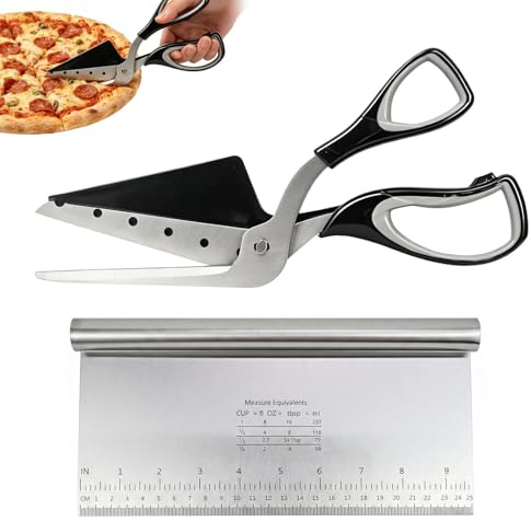 Tijeras para Pizza, 27 cm Cortador de Pizza Acero Inoxidable