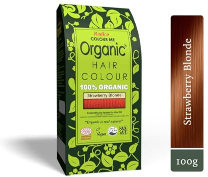 Radico Colour Me Organic Pflanzenhaarfarbe Erdbeerblond Strawberry Blonde Rotblond (bio, vegan, Naturkosmetik) strawberry
