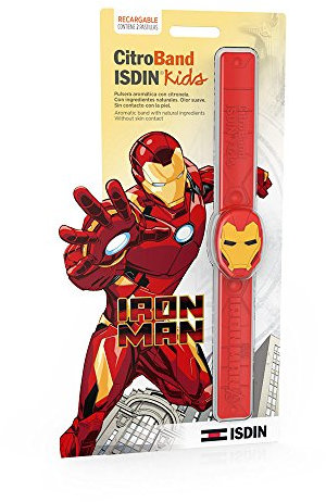 Isdin CitroBand Kids Pulsera Antimosquitos de Iron Man | Evita la Picadura de Mosquitos Desprendiendo un Agradable Aroma 1ud