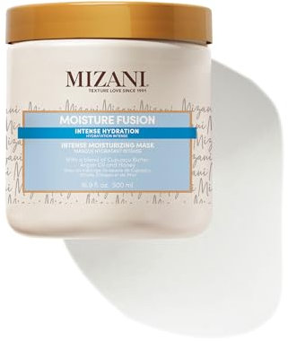 Mizani Intense Moisturising Mask, Hair Conditioning Treatment, Suitable For Every Texture and Curl Type, Formula That Softens And Shines, Moisture Fusion Intense Moisturising Mask, 500ml