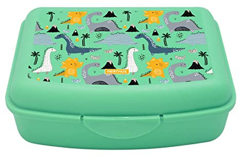 NERTHUS FIH 923 Boîte à lunch pour enfants Boîte à lunch dinosaure, légère et facile à nettoyer