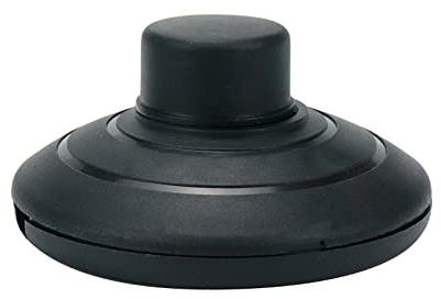 Tsnamay Schwarzer Bodenfußschalter, runder Bodenfußschalter Inline, Kunststoff-Inline-Fußpedal-Lampenschalter mit Druck-Step-on-Taste für LED-Licht-Ein-Aus-Steuerung