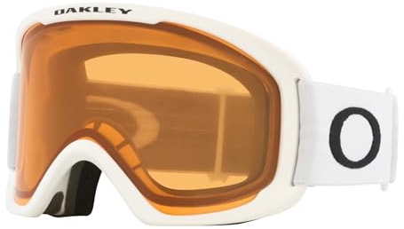 Oakley O-Frame 2.0 Pro S OO7126 Matte White/Persimmon Ski Goggles for Men for Women+ Bundle Accessory Leash Kit, Microfiber Pouch
