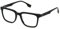 FILA Quadratisch Edelstahl Brillen in Glänzend Schwarz für Herren, Brille mit Sehstärke, optional mit Sonnenbrillen tönung oder Blaulichtfilter (Modell VFI715)