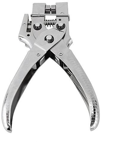 Grommet Eyelet Pliers Kit, 4.5Mm Eyelet Diameter Eyelet Hole Punch Pliers with 100 Pieces Hollow Eyelets, Eyelet Setter Pliers for Leather, Plastic, Rubber, Canvas, Cardboard