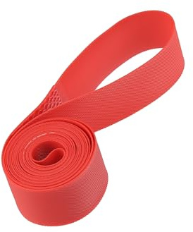 Partuto 24 Bike Wheel Rim Strip Rim Tape Liner Inner Tube Band PVC Red Pair Replacement