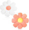 2PCS Blumenkissen Zimmer Deko Aesthetic Kissen Aesthetic, Kissen Blume, Blumen bodenkissen Sitzkissen，Daisy Flower Pillow，für Kinderzimmer Hause Sofa Dekoration (Gelb + Grün) (Rosa + Weiß)