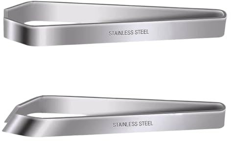 2 Pezzi Pinzetta per lische pesce,Pinzette da Cucina,Fish Bone Pinzette,Set di Pinze in Acciaio Inossidabile, Adatte per Pesce, Pollo, Anatra, Maiale, Frutta