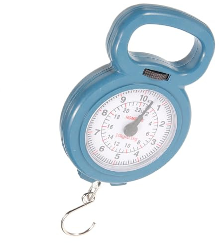 GRADENEVE Balance Portable pour Bagages et Poissons Légère en Plastique et Métal Rouge, Facile à Ranger, pour Camping et Shopping Couleur Aléatoire