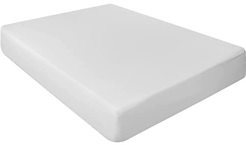 NIYS Luxury Bedding Finest 100% Egyptian Cotton 10/25 CM Fitted Sheets (White, Double)