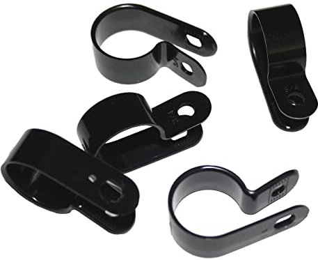 Lumonic Kabelclip Set 100x P-Clip I Perfekt geeignet für Kabel mit 12mm Durchmesser 1/2 I Auch als: Kabelschelle, Kabelhalter und Chassisklemmen einsetzbar