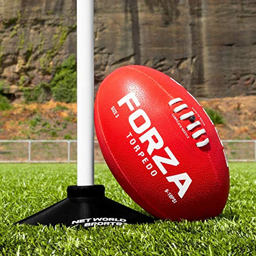 FORZA Torpedo AFL Balón de fútbol | Balón de fútbol resistente a la intemperie Aussie Rules | 100% cosido a mano, color Pack Of 1, tamaño talla 3