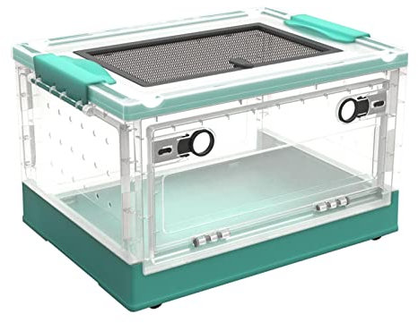 AUTOECHO Kleintierzuchtbox, Convenience Design Reptilien-Zuchtterrarium, Für Igel, Hamster, Rennmäuse, Spinnen, Schnecken, Frösche