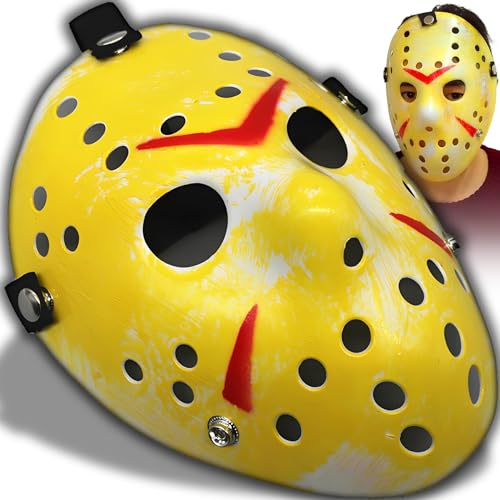 Retoo Jason Mask, maschera da hockey horror per Halloween, costume di Halloween, maschera jason cosplay party adulto, maschera hockey festival, maschera uomo donna bambini, maschera horror