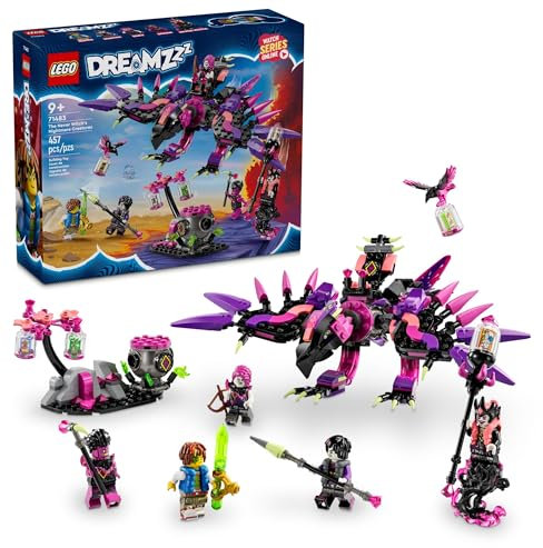 LEGO DREAMZzz The Never Witch’s Nightmare Creatures, Animal Toy Set for Kids, Build a Cauldron, Wolf or Raven Figure, Fantasy Playset for Boys and Girls Ages 9 and Up, 71483