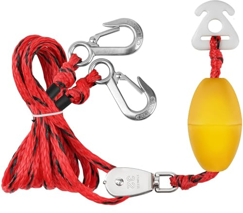 Heavy Duty Boat Tow Harness for Tubing, Watersports Self Centering Tow Rope for Tubing, Boat Tow Harness for Towing Towable Tube, Water Ski, Wakeboard