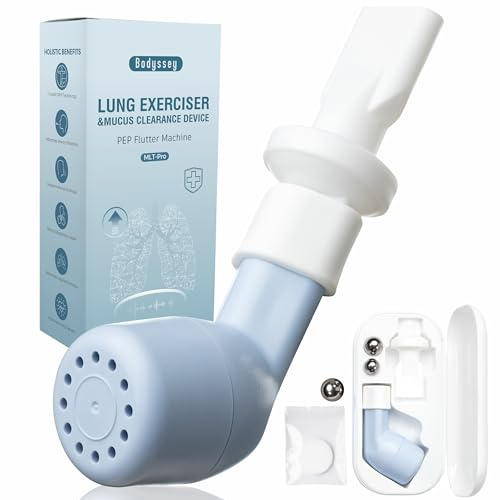 Bodyssey Allenatore di respirazione avanzato, design con valvola svolazzante per la rimozione delle vie aeree, dispositivo compatto per esercizi respiratori con tecnologia OPEP