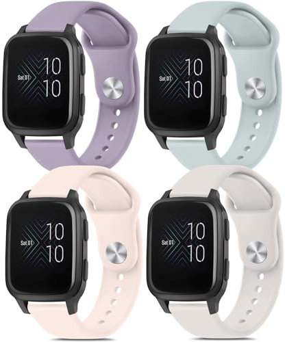 Yisica Correa Compatible con Amazfit Bip 3/Bip 3pro/Bip S/Bip S Lite/Bip Lite/Bip U pro/Correas Amazfit GTS/GTS 2/GTS 3/GTS 4 Mujer Hombre, 20mm Silicona
