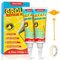 Tile Grout Repair Kit, 2 Pack Grout Filler - Fast-Drying & Odorless Grout Paint, Restore & Refresh Tile Joints for Bathroom, Shower, Kitchen & Floor Tiles - Grey