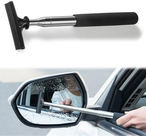 CATOR Raclette à vitre Professionnelle pour Voiture, raclette vitre voiture, raclette vitre, degivrant vitre voiture Essuie Glace de Rétroviseur Rétractable, la Longueur d'expansion est jusqu'à 98 cm