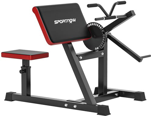 SPORTNOW 2 in 1 Panca Palestra Curl per Bicipiti Tricipiti con Seduta Regolabile e Appoggio per Gomiti Regolabile, Panca Preacher Curl con Supporto per Pesi, Attrezzo Fitness Allenamento Braccia Casa