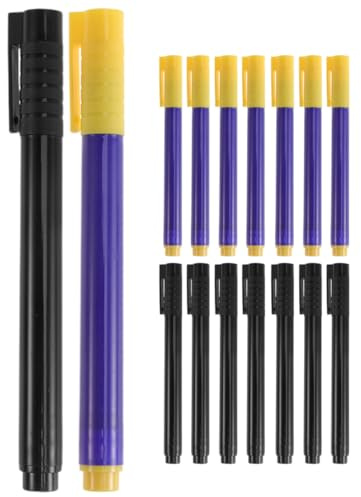 HIAKDOFT Currency Detector Pen 16Pcs Water-Based Banknote Tester for Cashier and Shop Use Construction