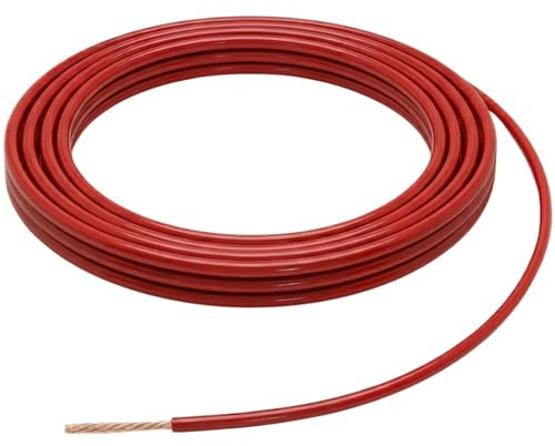 Lumonic 20m FLRY Fahrzeugleitung 2,5mm² Rot | einadrige KFZ Litze | Öl- und Kraftstoffbeständig, flammwidrig | Niedervolt