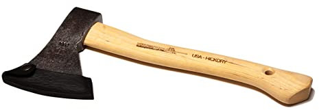 Handbeil 600 Gramm, mit 38 cm USA-Hickorystiel und Lederschneidenschutz