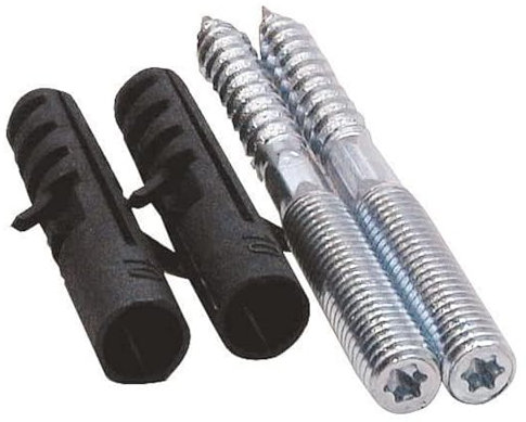 Sanitop-Wingenroth 2 tornillos con tacos de 10 mm, M8 x 120 mm, acero galvanizado, 104067