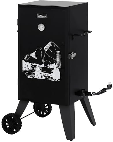 Royal Gourmet SE2805 Elektrischer Smoker, analog, 71,1 cm (28 Zoll), mit 3 Grillrosten, 1150 Quadratmeter Gesamtkochfläche, 1350 W Ausgang mit Temperaturregelung