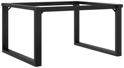 vidaXL Patas de Mesa de Centro Estructura O Acero 80x70x43 cm, Pata de Mesa Auxiliar, Pata de mesita Auxiliar, Pata de Mesa de Metal