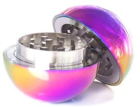 HIBRON Grinder Molinillo para Hierbas y Especias, Formato Bola, Molinillo Fino, Portátil y Antiadherente (Pequeño, 1, Unidad)