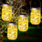 MZJAUVF 4 Stück solarlampen für außen, 30 LED Solar Mason Jar Licht, solarlampe IP65 Wasserdicht Solarleuchten, Hängend solarleuchten für außen, solarlampen für Draußen, Garten, Balkon, Outdoor Deko