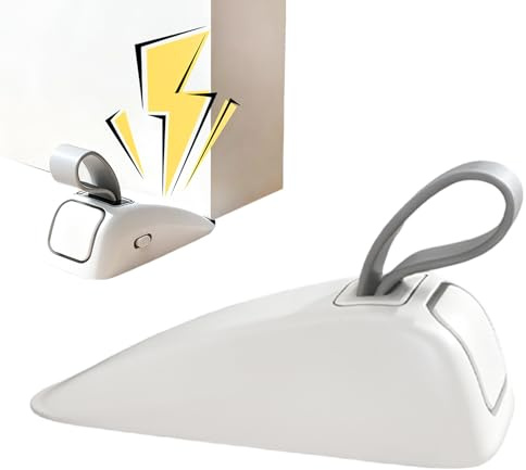 Cuña de Puerta con Alarma de Seguridad y Protección,Topes Con Doble Modo De Protección Antirrobo | Alarma De Seguridad Con Cuña Para Puerta - para Hogar Apartamento Dormitorio Hotel Entrada Viaje