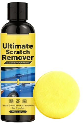 100G Car Scratch Remover Kit with Sponge,Car Paint Scratch Repair Wax,Deep Scratch Remover for Cars,Quick Rubbing Compound to Remove Scratches,Scratch Remover Wax for All Paint,Powerful Formula