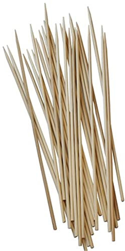 Papstar 16623, 1000 Schaschlikspieße, Bambus, pure, Durchmesser 3 mm, Länge 25 cm