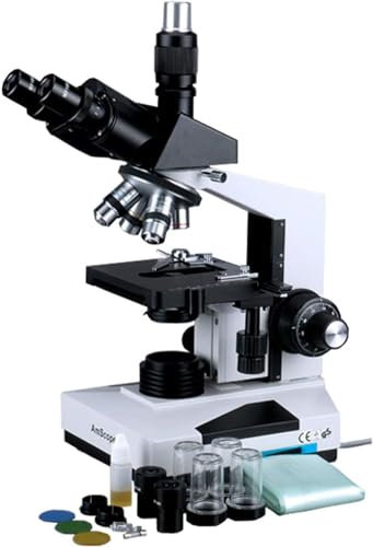 AmScope T490A-DK 40X-1600X microscopio trinoculare composto Darkfield