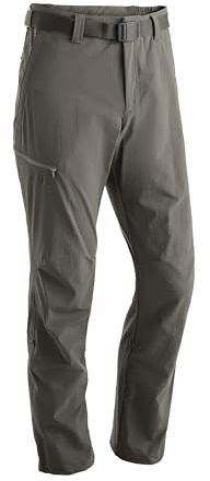 maier sports Nil, Men's Hiking Trousers, Water-Repellent Outdoor Trousers for Trekking and Hiking, PFC-Free, mSTRETCH pro 4 & dryprotec, Roll-up Function Teak