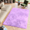 TAPISO Silk Teppich Shaggy rutschfest Lila Einfarbig Antirutsch Hochflor Langflor Weich Modern Schlafzimmer Wohnzimmer Bedvorleger ÖKO-TEX 140 x 200 cm