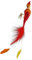 Inge-glas - Christbaumschmuck, Baumschmuck - Phoenix - Vogel - Glas mit echten Federn - mundgeblasen - Größe: 12,5 cm